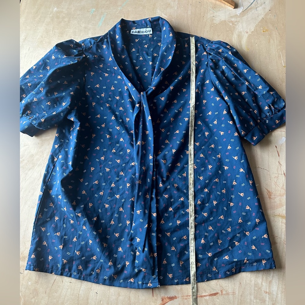 Vintage Caribou Button-Up Top